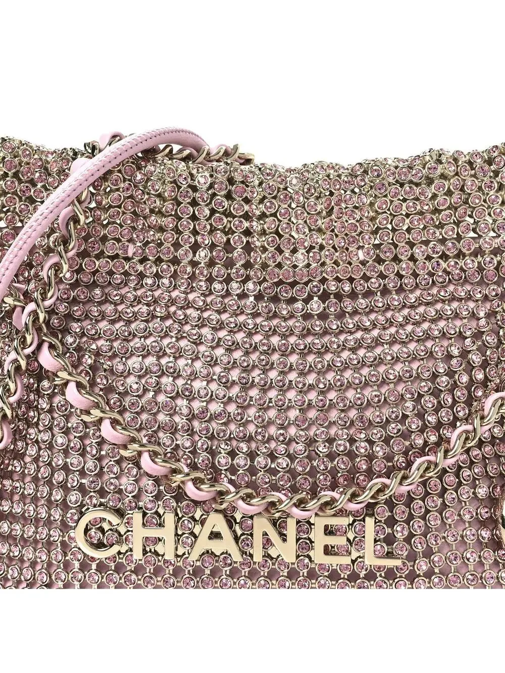Crystal Embellished Metallic Lambskin #326758C13B